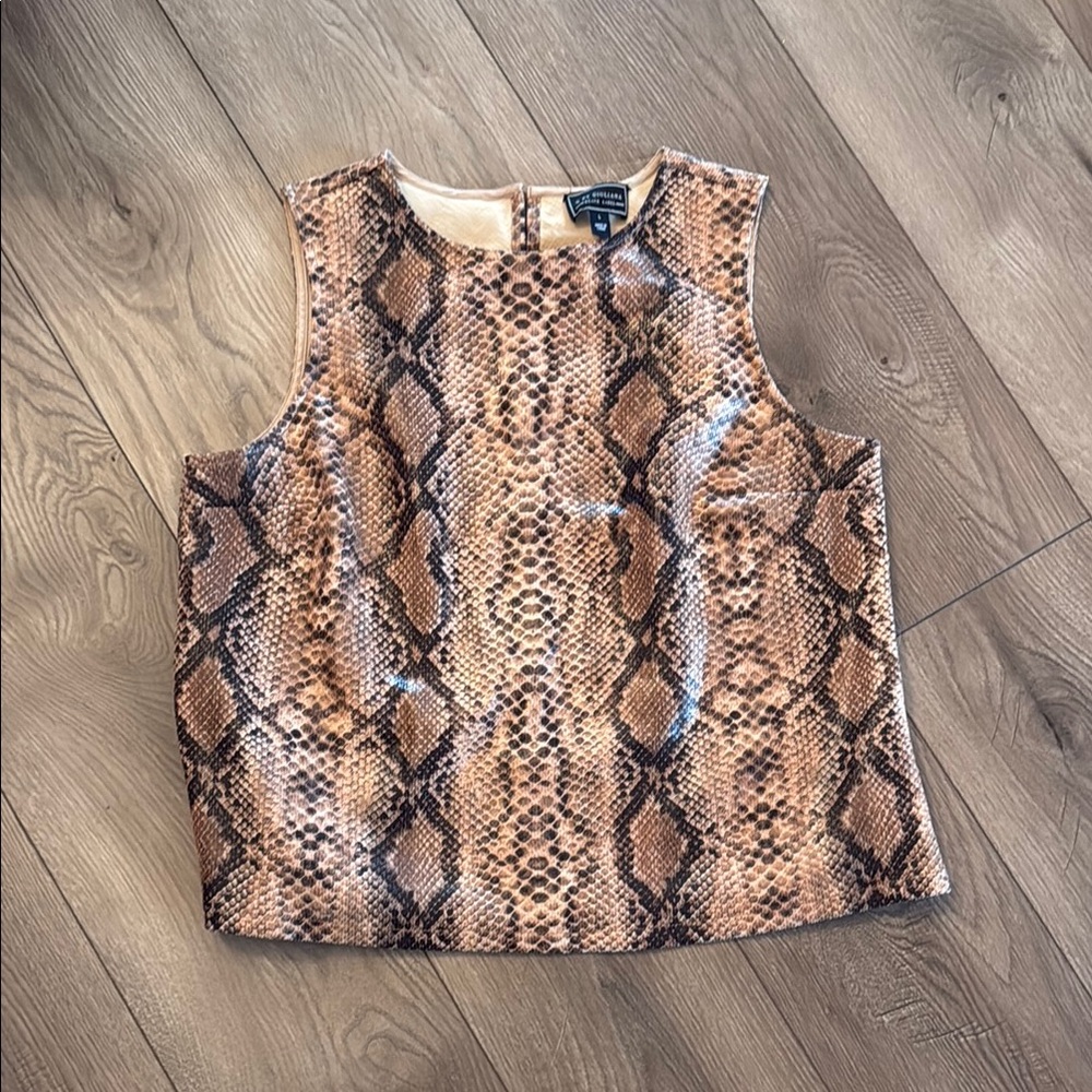 G by Giuliana Snakeskin Top